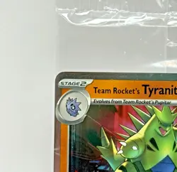 Team Rocket's Tyranitar 096/182, Destined Rivals - Pokemon Center Stamp - SEALED - Image 2
