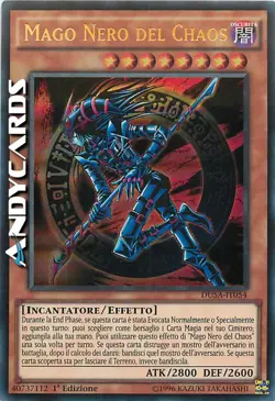MAGO NERO DEL CHAOS (Dark Magician Of Chaos) Ultra R • DUSA IT054 • 1Ed • Yugioh - Image 1