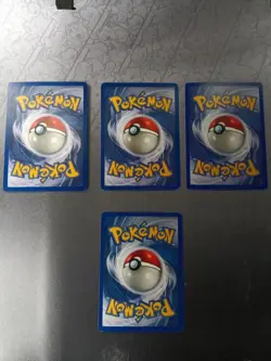 Squirtle 63/102 Base Set Shadowless & X3 Pikachu 60/64 Jungle Set Pokemon Cards - Image 5