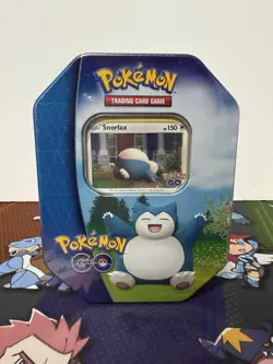Pokemon Card Pokemon GO Tin Snorlax Sword & Shield SEALED - Image 1