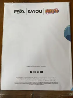 PSA Magazine X Kayou Exclusive Naruto Uzumaki SEALED Promo Card December 2025 - Image 1
