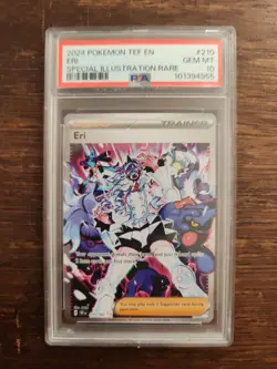 PSA 10 Eri 210/162 Temporal Forces SIR Graded Pokemon Card - Image 1
