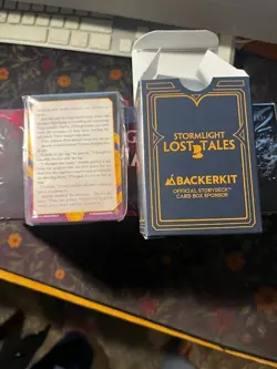 Dragonsteel Stormlight Lost Tales Story Deck Cards Box Sealed +Addtl card pack - Image 4