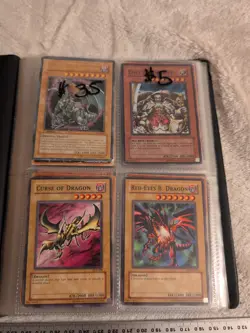 Yu-Gi-Oh! Trading Card Game Card Binder Vintage 1996 Black & Silver Hardcover - Image 2