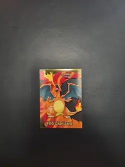 Charizard CLEAR Pokemon Card Topps BLUE Label TV Animation #06 LP PC3 Vintage - Image 1