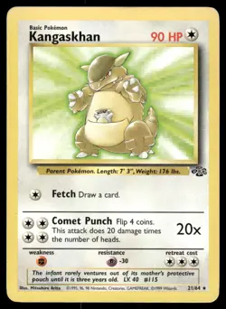 Pokemon Cards Kangaskhan 21/64 UNLIMITED Jungle WOTC Rare NM - Image 1