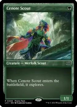 4x Cenote Scout - Dark Frame Promo NM-Mint, English Unique & Misc Promos MTG Mag - Image 1