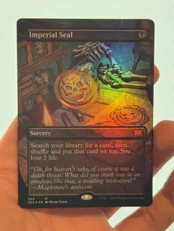 1X FOIL Imperial Seal BORDERLESS MINT MTG Magic 2X2 Double Masters Tutor CEDH - Image 1
