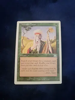 Worldly Tutor [Classic Sixth Edition] - 1999 - Vintage MTG - Moderately Played - Image 1