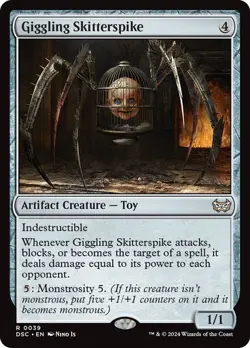 MTG - Giggling Skitterspike - Duskmourn: House of Horror Commander (NM) - Image 1