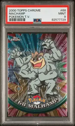2000 Topps Chrome Machamp #68 Pokemon TCG PSA 9 🔥 - Image 1