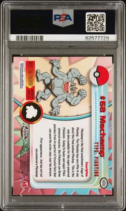 2000 Topps Chrome Machamp #68 Pokemon TCG PSA 9 🔥 - Image 2