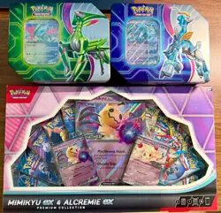 Pokemon TCG Journey Together Mimikyu EX & Alcremie EX Premium Collection & More! - Image 1