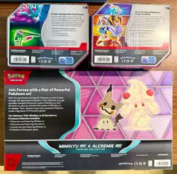 Pokemon TCG Journey Together Mimikyu EX & Alcremie EX Premium Collection & More! - Image 2