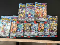 11x Pokemon Stellar Crown Booster Packs from Pokemon Center ETB - Image 1