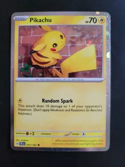 Pikachu 51/162 Cosmos Holo NM Pokemon Temporal Forces Collectors Chest - Image 1