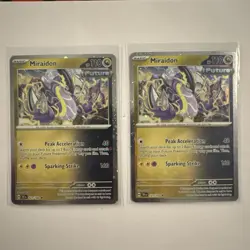 Miraidon 121/162 Pokemon Temporal Forces - Cosmos Holo Lot Of 2 - Image 1
