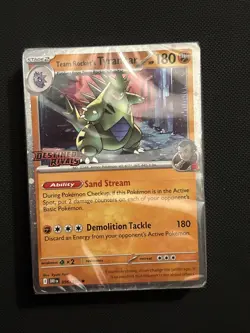 SEALED Pokemon TCG Team Rocket's Tyranitar Destined Rivals Stamped 40-Card Deck - Image 1