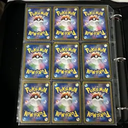 Pokemon Vintage Cards (METAL CUSTOM MEW) Binder Pages Lot - Image 4