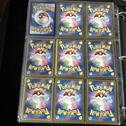 Pokemon Vintage Cards (METAL CUSTOM MEW) Binder Pages Lot - Image 4