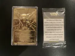 Pokemon Burger King Gold Plated Trading Cards Limited Edition 23K - 1999 - Image 3