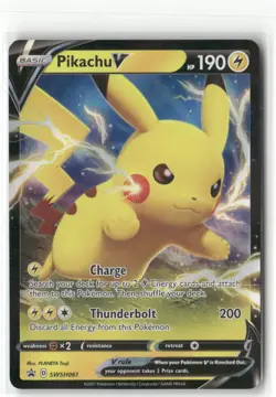 Pokemon Pikachu V - Promo SWSH: Sword & Shield Promo Cards SWSH061 NM - Image 1