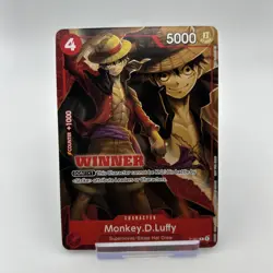 One Piece Card Game - Monkey D. Luffy (P-007) WINNER English Alternate Art Card - Image 1