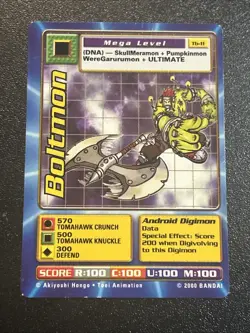 Digimon Boltmon Tb-11 | Taco Bell Promo Card | Digi-Battle Series | Bandai 2000 - Image 1