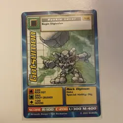 VINTAGE 2000 Gotsumon TB-01 Taco Bell Promo Digimon Digi Battle Card MP - Image 1