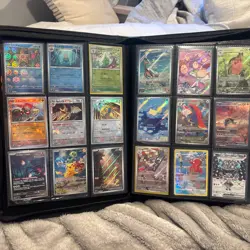 Pokemon Card Binder Lot 157 Cards Collection Megas, EX, Full Art, Etc Near Mint - Image 1