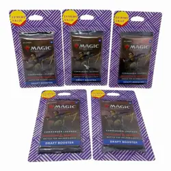 5x Magic Commander Legends Battle For Baldur's Gate Draft Booster Pack MTG Lot - Image 1