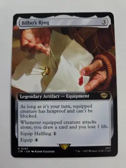 MTG Lord of the Rings-Bilbo's Ring-NM-Extended Art-397 - Image 1