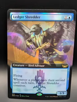 MTG - Ledger Shredder - FOIL - Creature - SNC 412 - Rare - NM - Image 1
