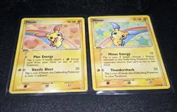 Plusle & Minun Hidden Legends 69/101 67/101 Pokemon Card Connected Art. Damaged - Image 1