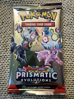 Temu/Chinese Pokemon Prismatic Evolutions Single Booster Pack - Image 1