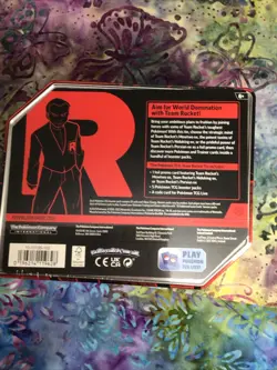 Team Rocket's Mewtwo ex Pokemon TCG Tin - Factory Sealed - Image 3