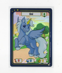 Neopets TCG Card Foil - Blue Uni 2024 Upper Deck Battledome - Image 1