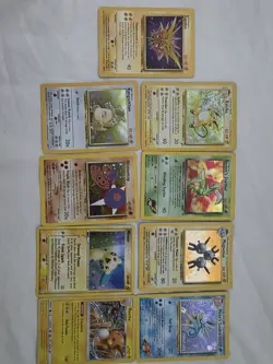 Pokemon Lot of 9 Cards- Vintage, Mid Era - Image 1