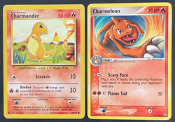 Charmeleon 28/108 + Charmander 46/102 Base Set- EX Power Keepers Pokemon Card - Image 1