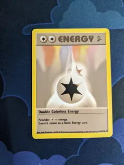 Double Colorless Energy 124/130 Base Set 2 Pokemon Card TCG Trading Card Game NM - Image 1
