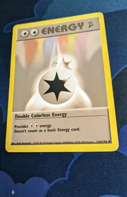 Double Colorless Energy 124/130 Base Set 2 Pokemon Card TCG Trading Card Game NM - Image 3