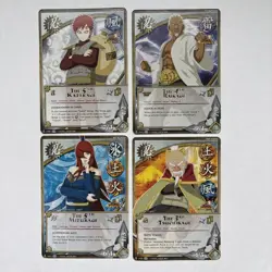 Shinobi Alliance set of 4 Rare Hokage Cards Ultimate Ninja Storm 3 Naruto ccg - Image 1