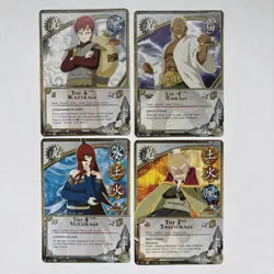 Shinobi Alliance set of 4 Rare Hokage Cards Ultimate Ninja Storm 3 Naruto ccg - Image 2