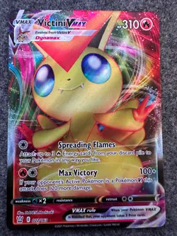 Pokemon - Victini VMAX - 022/163 - SWSH Battle Styles - Full Art Card - Image 1