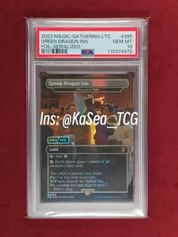 003/100 GREEN DRAGON INN Serial Numbered - PSA 10 - LOTR MTG - Image 1