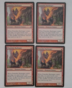 4 x MTG Flamekin Harbinger - Lorwyn - Image 1