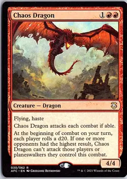Chaos Dragon R Commander: Adventures in the Forgotten Realms 30 LP Magic - Image 1