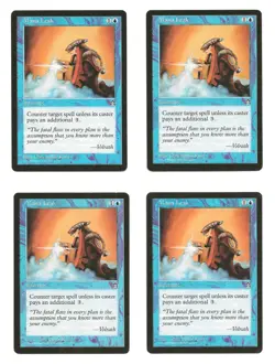 Mana Leak MTG Instant Cards Stronghold 4x MP Playset Magic the Gathering - Image 1