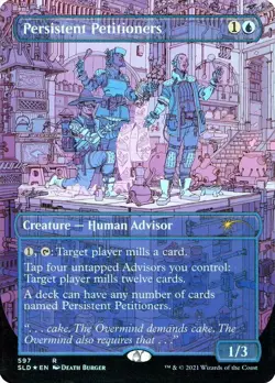 [1x] Persistent Petitioners (597) - Foil - Borderless Near Mint, English Secret - Image 1