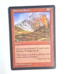 Scorched Earth NM Tempest Rare English 1997 MTG - Image 1